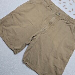Carhartt Carpenter Work Shorts Mens 36 Khaki Cotton Casual Utility Outdoor